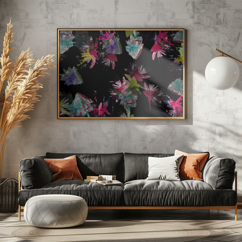 Neon Floral Mix | Poster