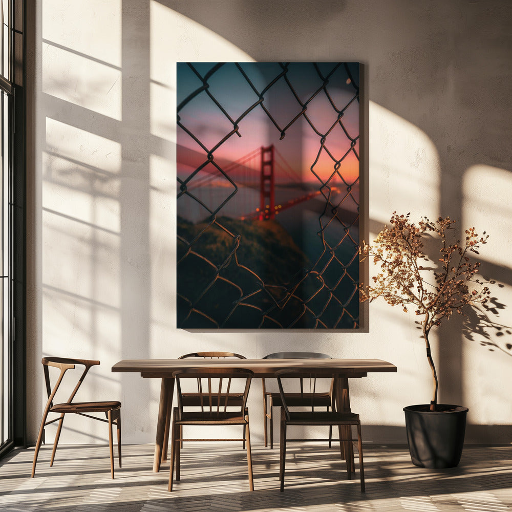 Golden Gate Caged | Canvas