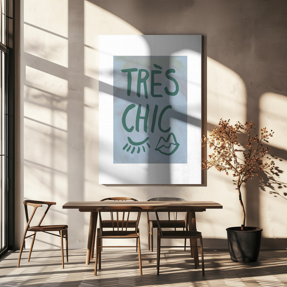 TrÃ¨s Chic Blue Frame | Canvas