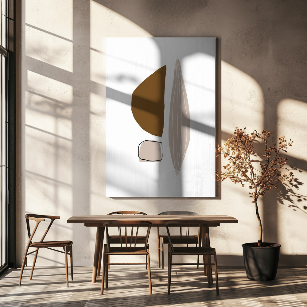 Geometric Shapes in Earthy Tones | Canvas