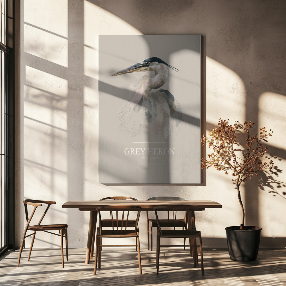 Grey Heron | Canvas