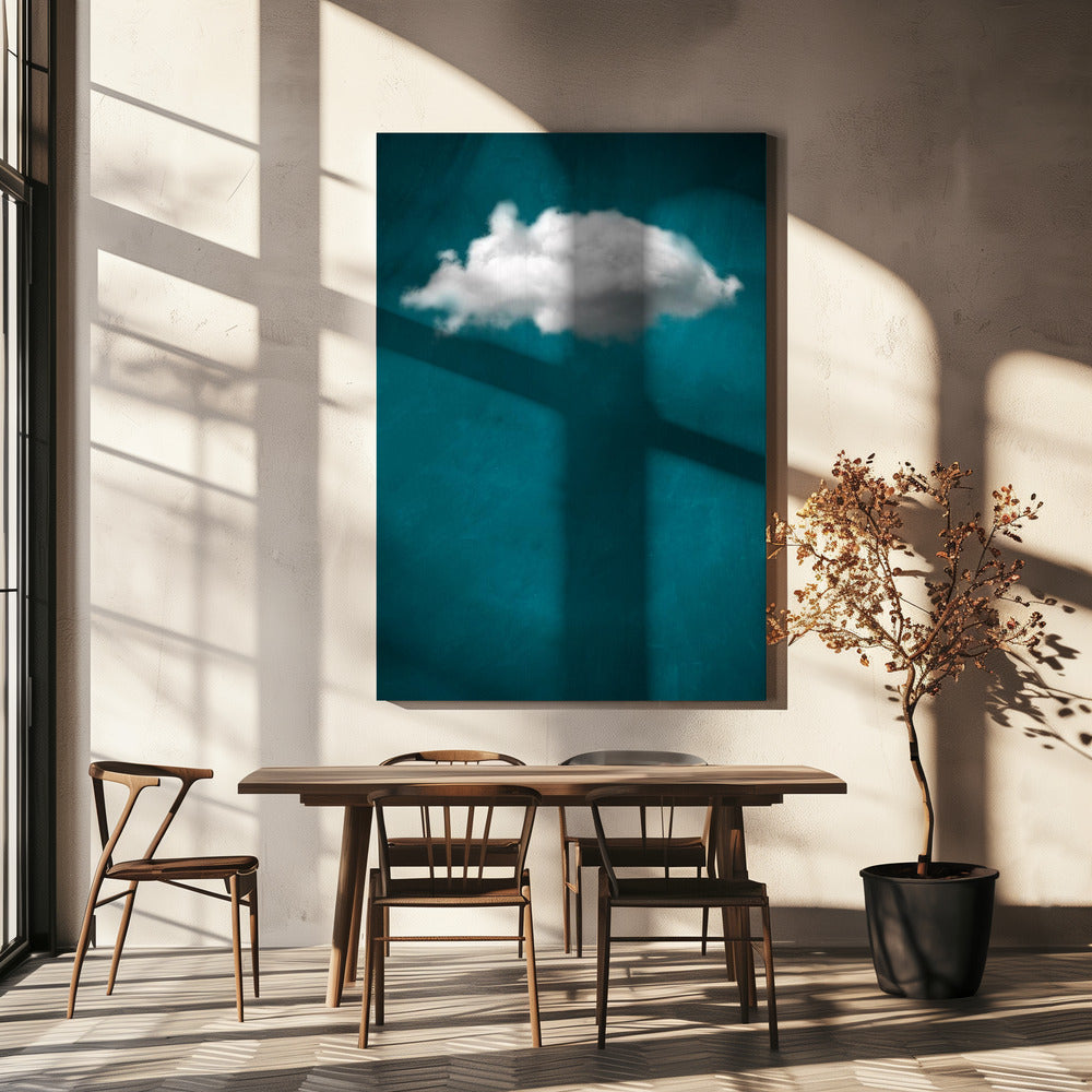 Teal Cloud No 1 | Canvas
