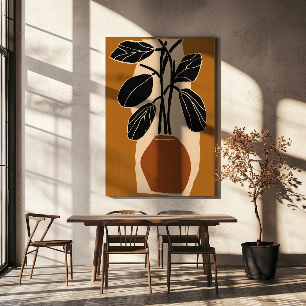 Bold Leaf Silhouette | Canvas