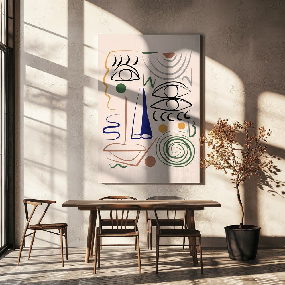 Line Art Bizarre | Canvas