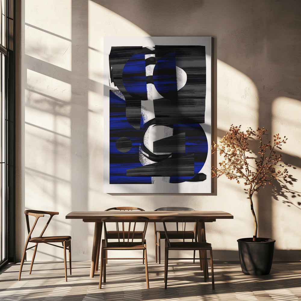 Abstract Stripe Minimal Collage 28 | Canvas