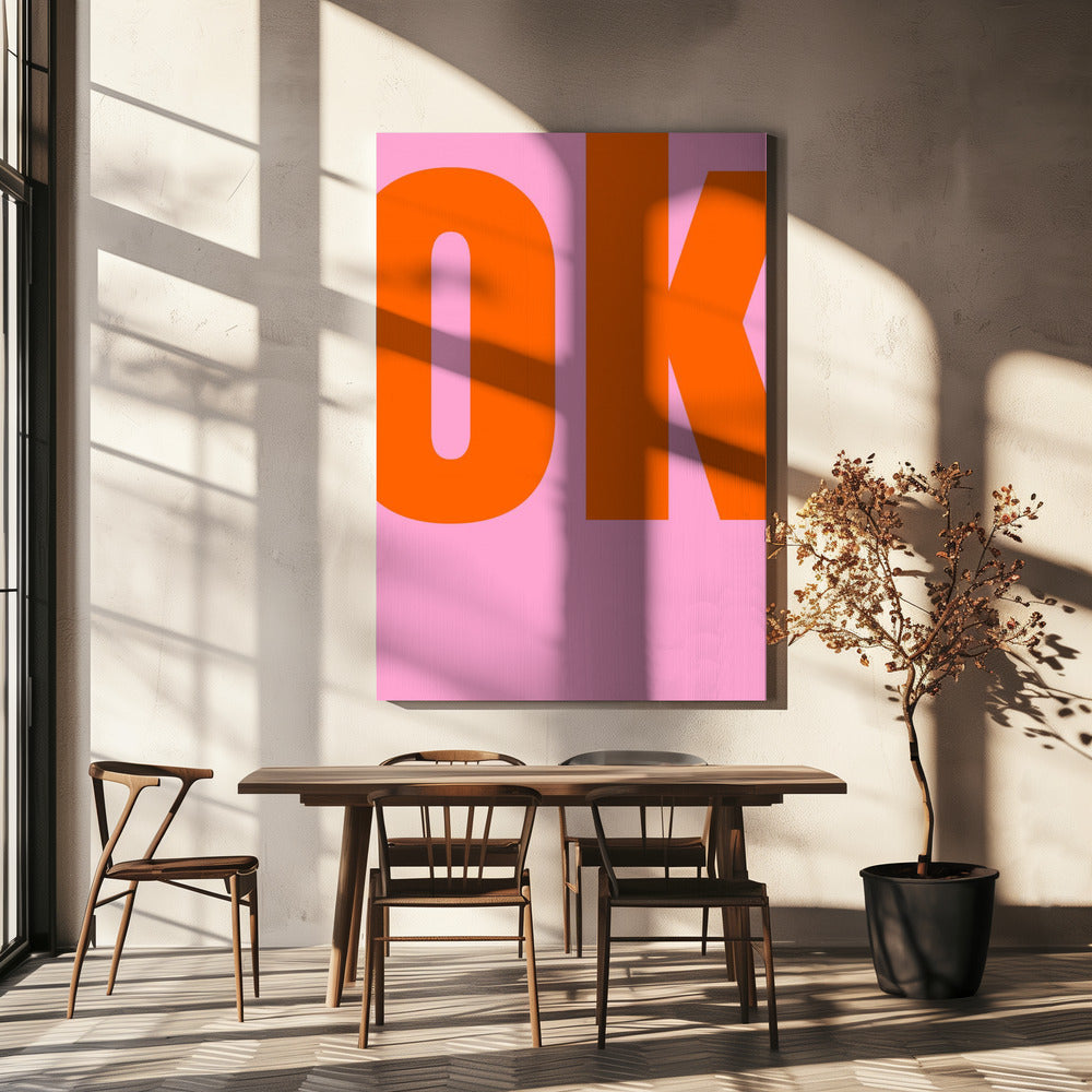 Bold Pink Statement | Canvas
