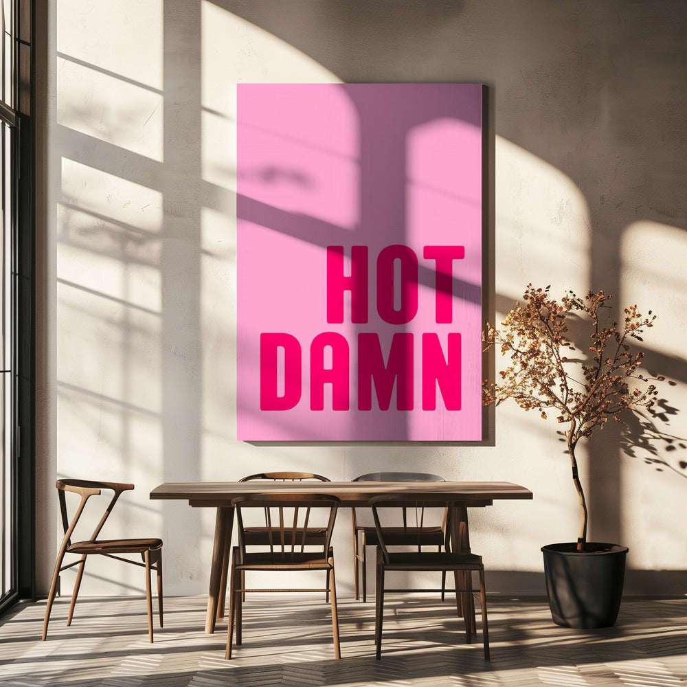 Bold Pink Exclamation | Canvas