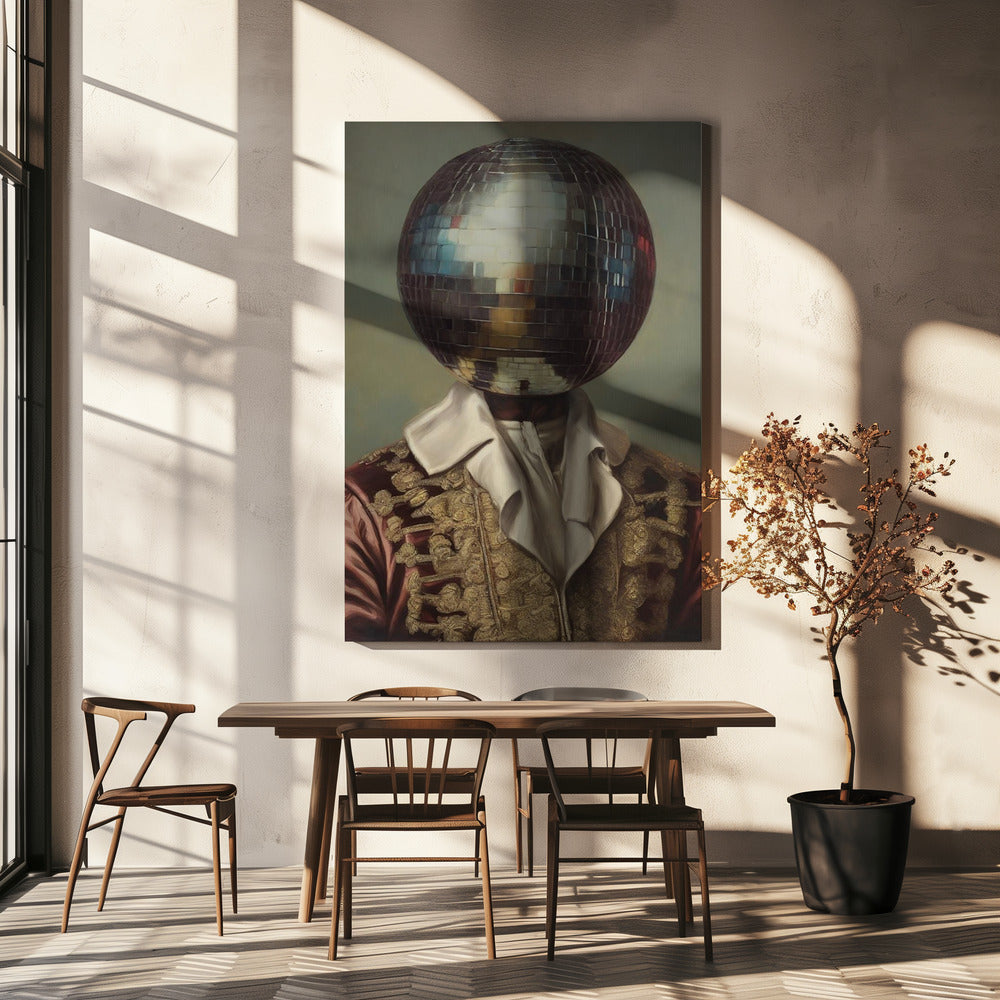 DiscoHead King  / Altered Collage Art | Canvas