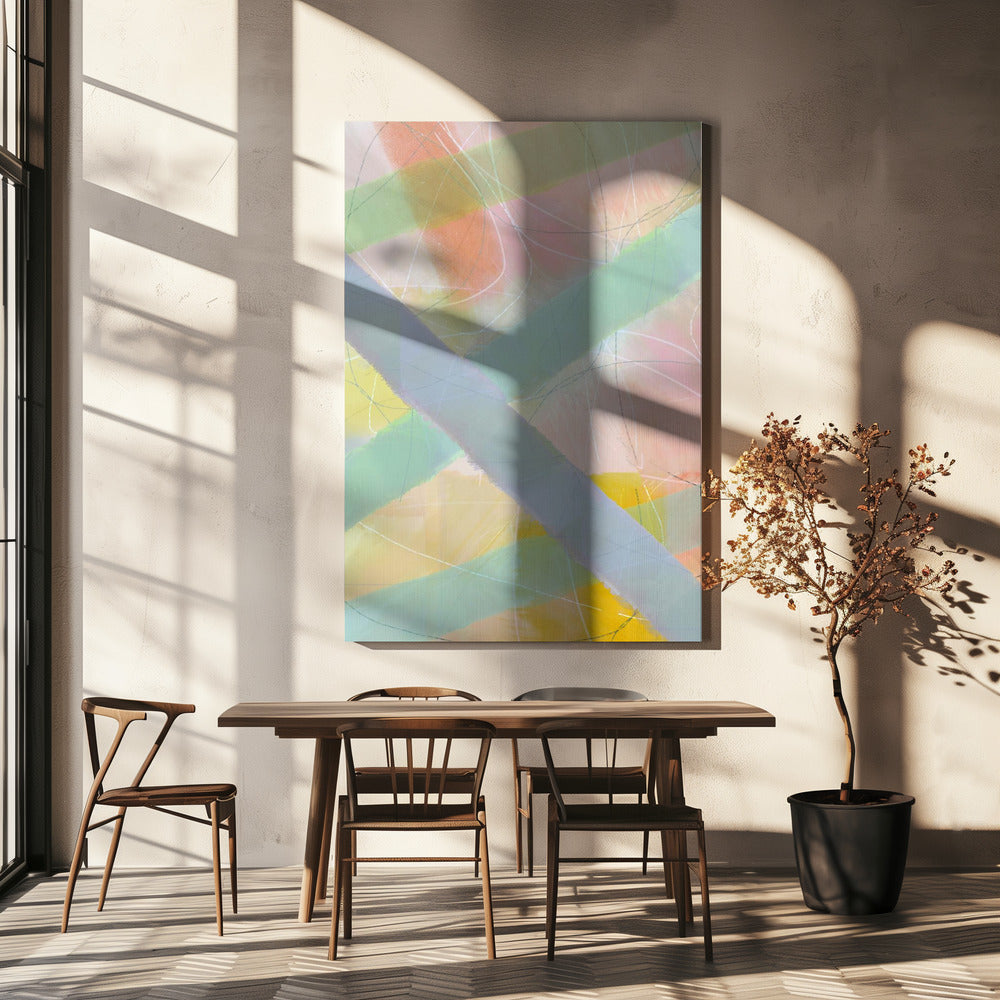 Soft Abstract Shapes 3 | Canvas
