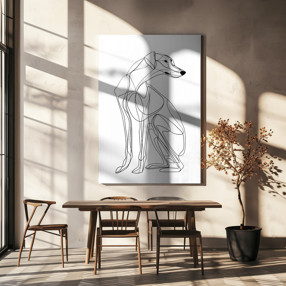 Line Dog | Canvas