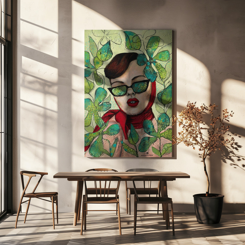 Retro lady 4 | Canvas