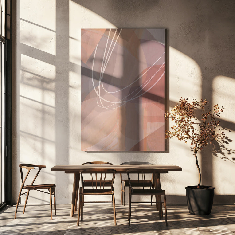 Plum Shapes 2 | Canvas