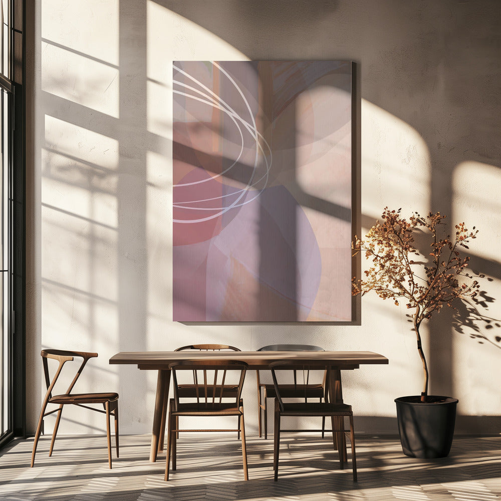 Plum Shapes 3 | Canvas