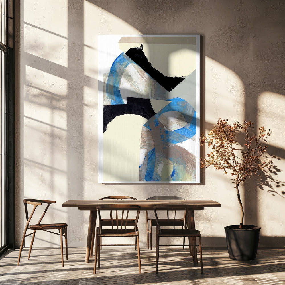 Blue Neutral Beige Black 1 | Canvas