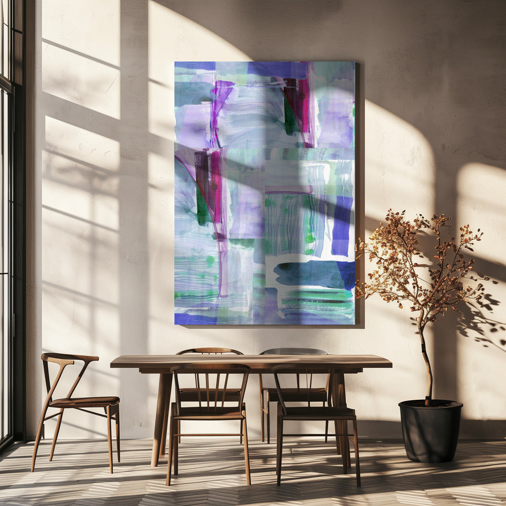 Plum Purple Lilac Abstract 1 | Canvas