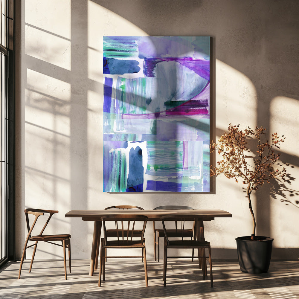 Plum Purple Lilac Abstract 2 | Canvas