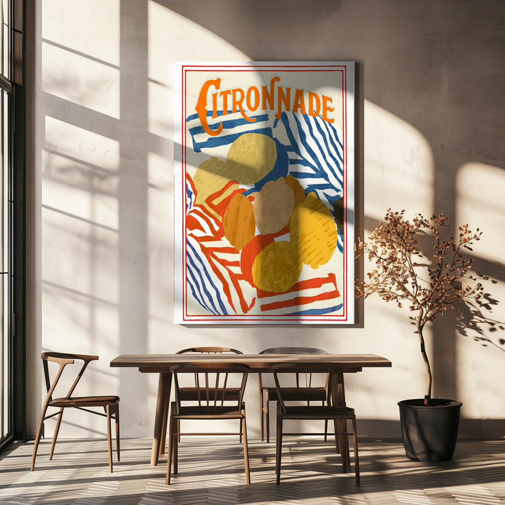 Citronnade Blue and Red | Canvas