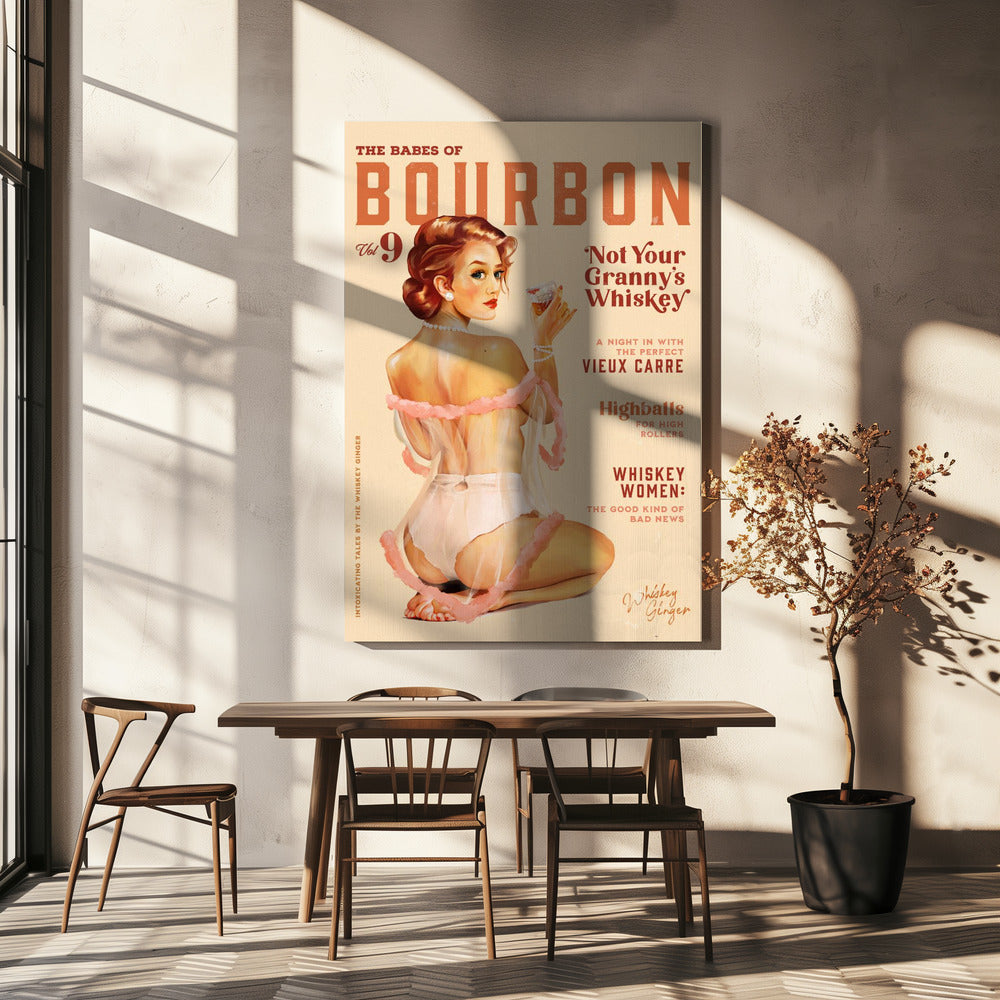 Babes of Bourbon Vol 9 Vintage Whiskey Pinup | Canvas
