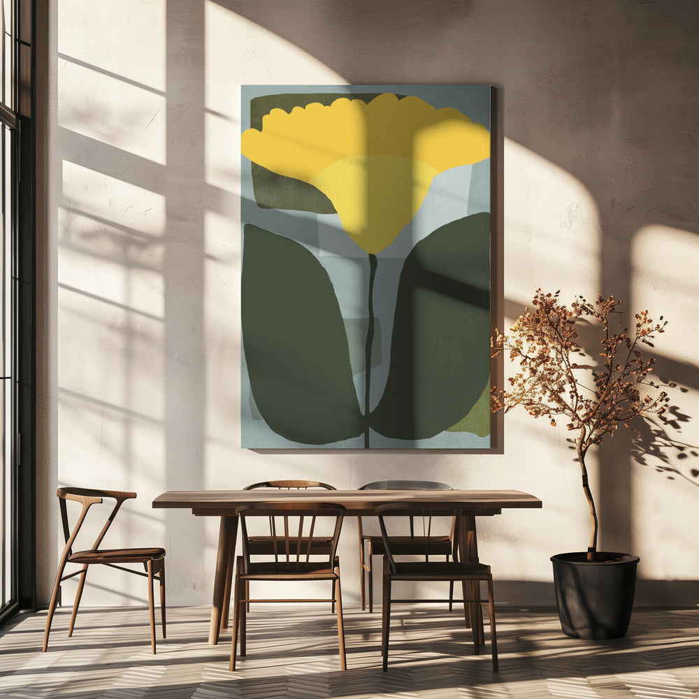 Simplistic Yellow Flower | Canvas