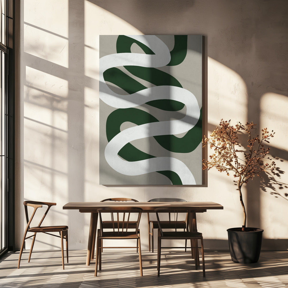 Expressionist curves 3 | Canvas