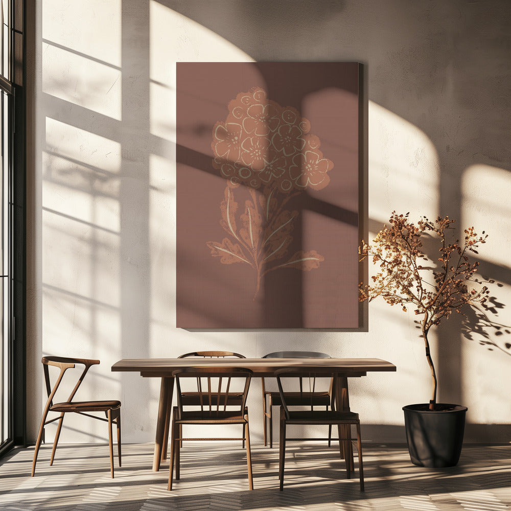 Mocha Bloom | Canvas