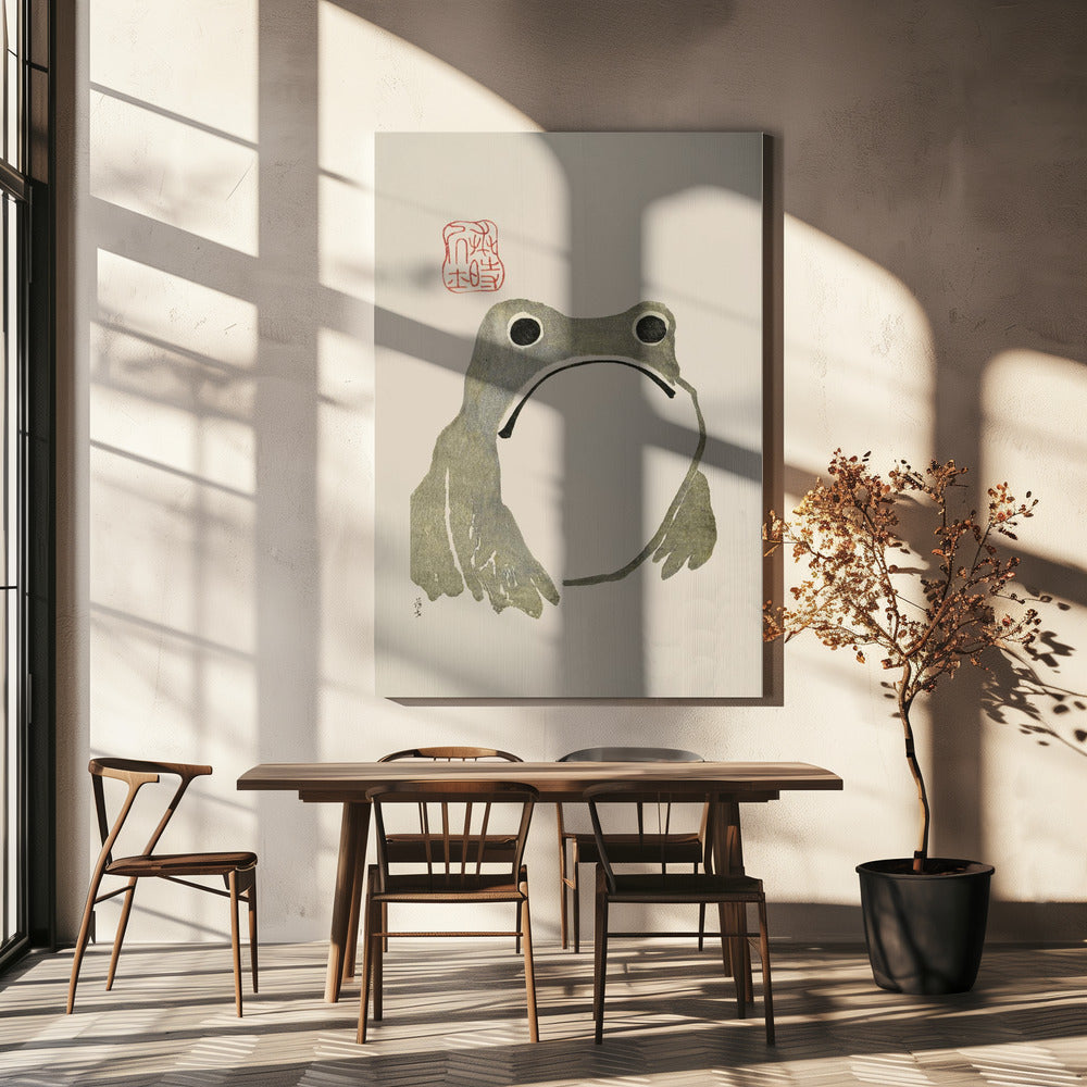 Grumpy Frog I Original | Canvas