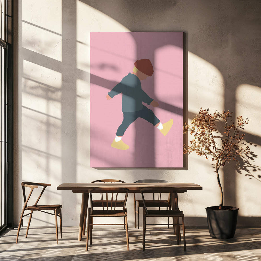 Tamo - Walking Boy Silhouette | Canvas