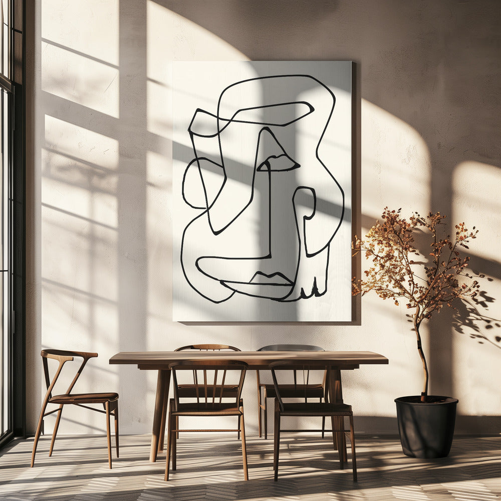 Abstract Line Art | Canvas