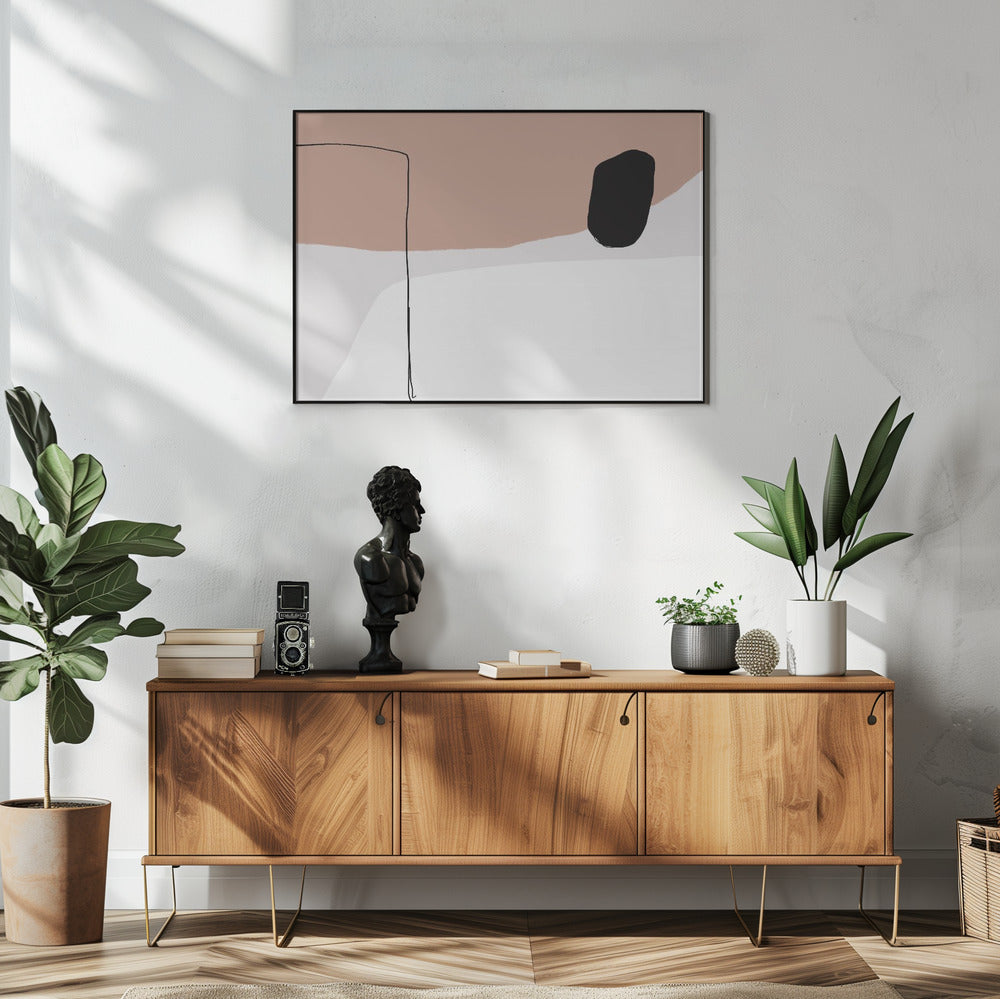 Minimalist Bold Black Shapes | Poster