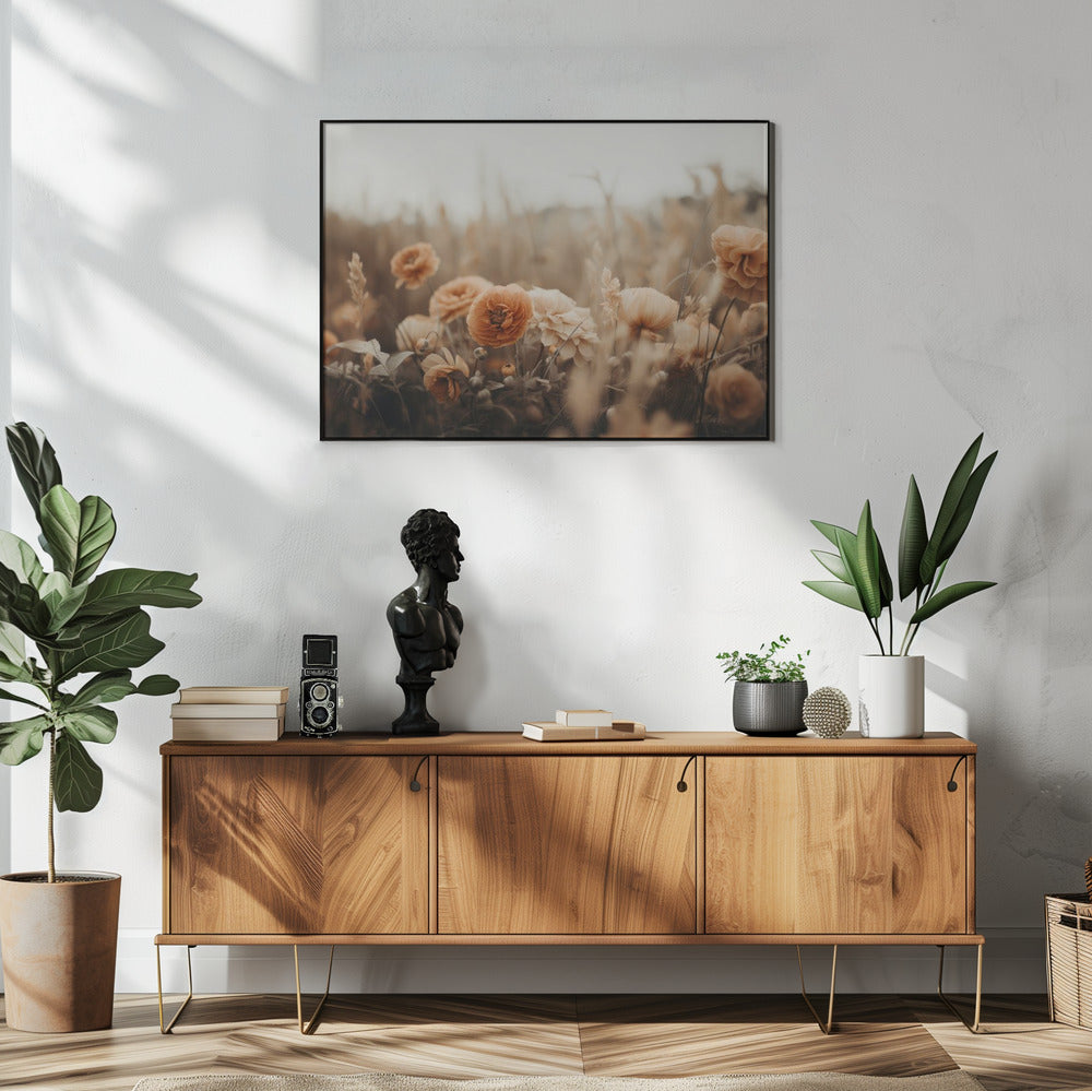 Petals in Sepia | Poster