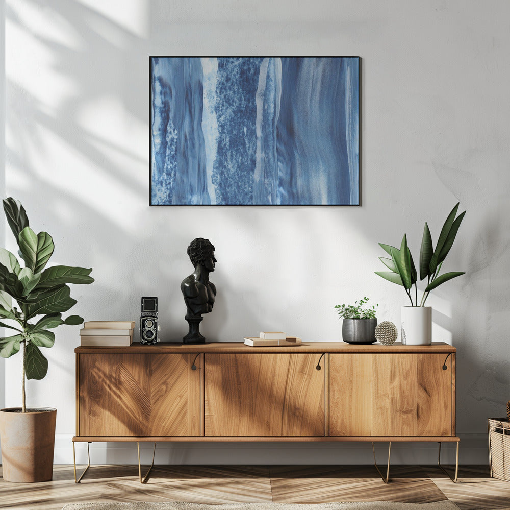 Blue Cascade Veils | Poster