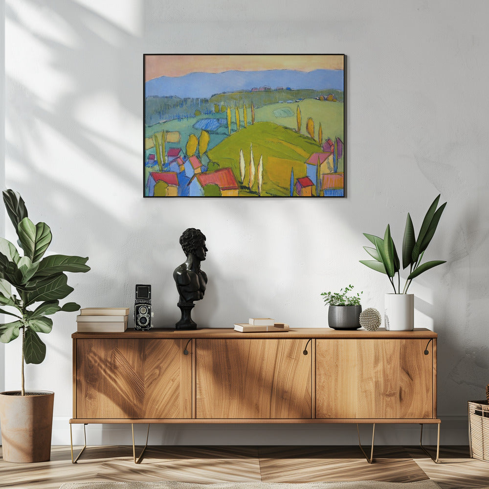 Colorful Hillscape | Poster