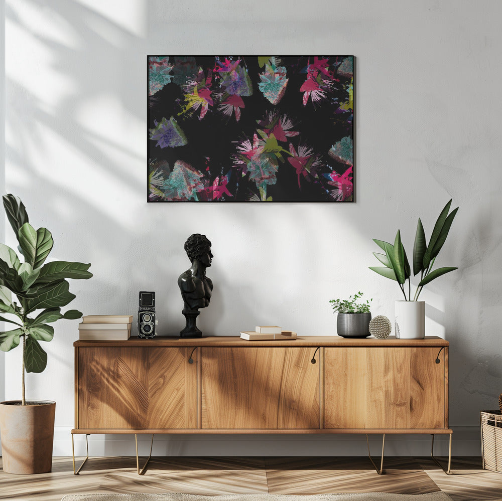 Neon Floral Mix | Poster