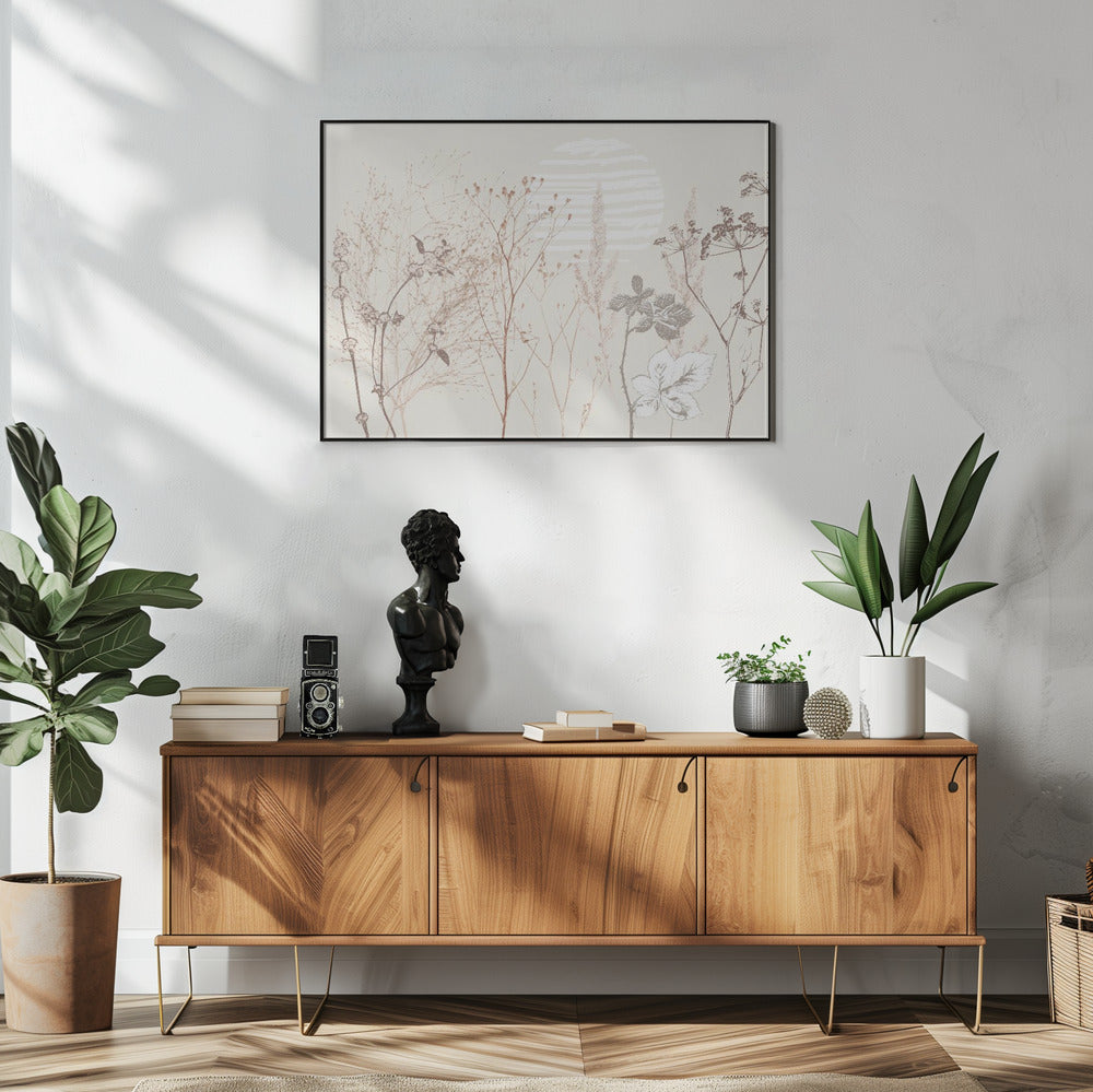 Plant based calming atmosphere earthy tones | Poster