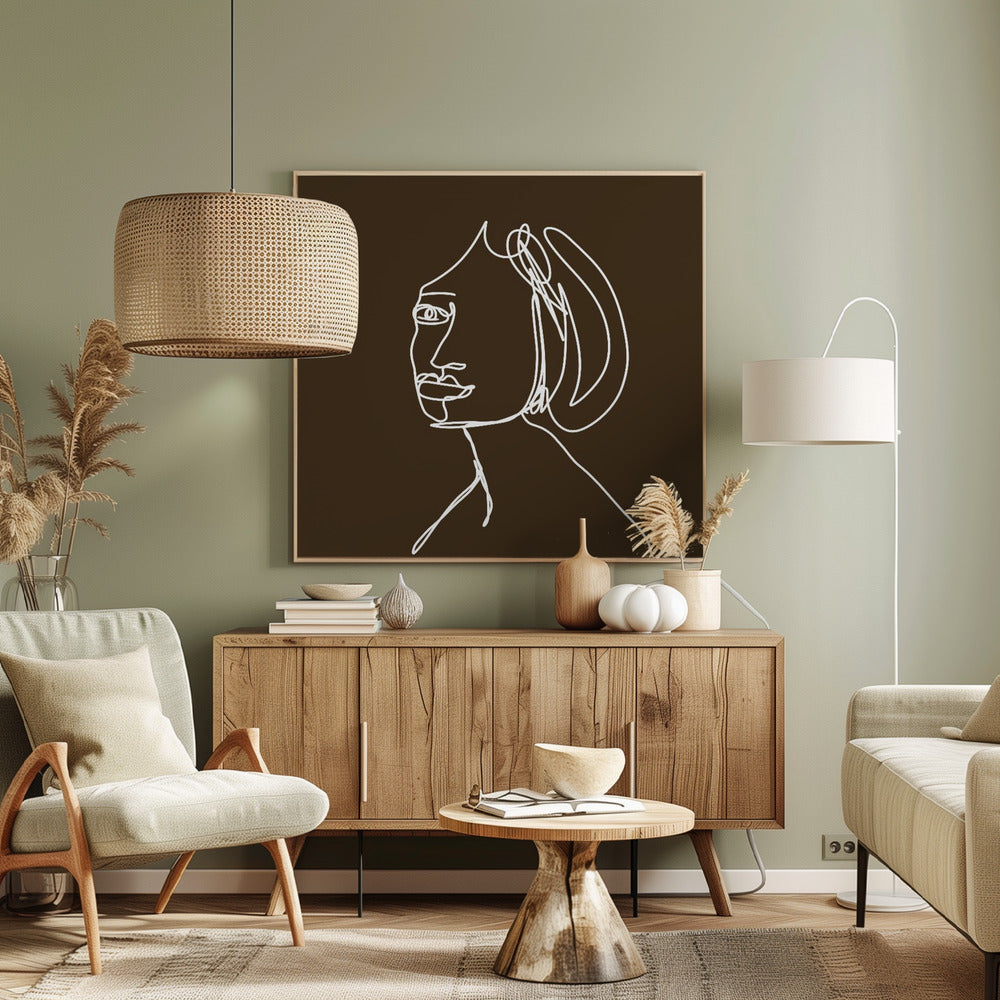 Woman LINE DRAWING | Canvas