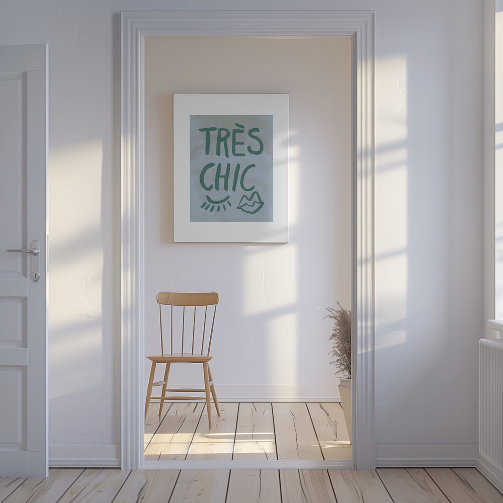 TrÃ¨s Chic Blue Frame | Canvas