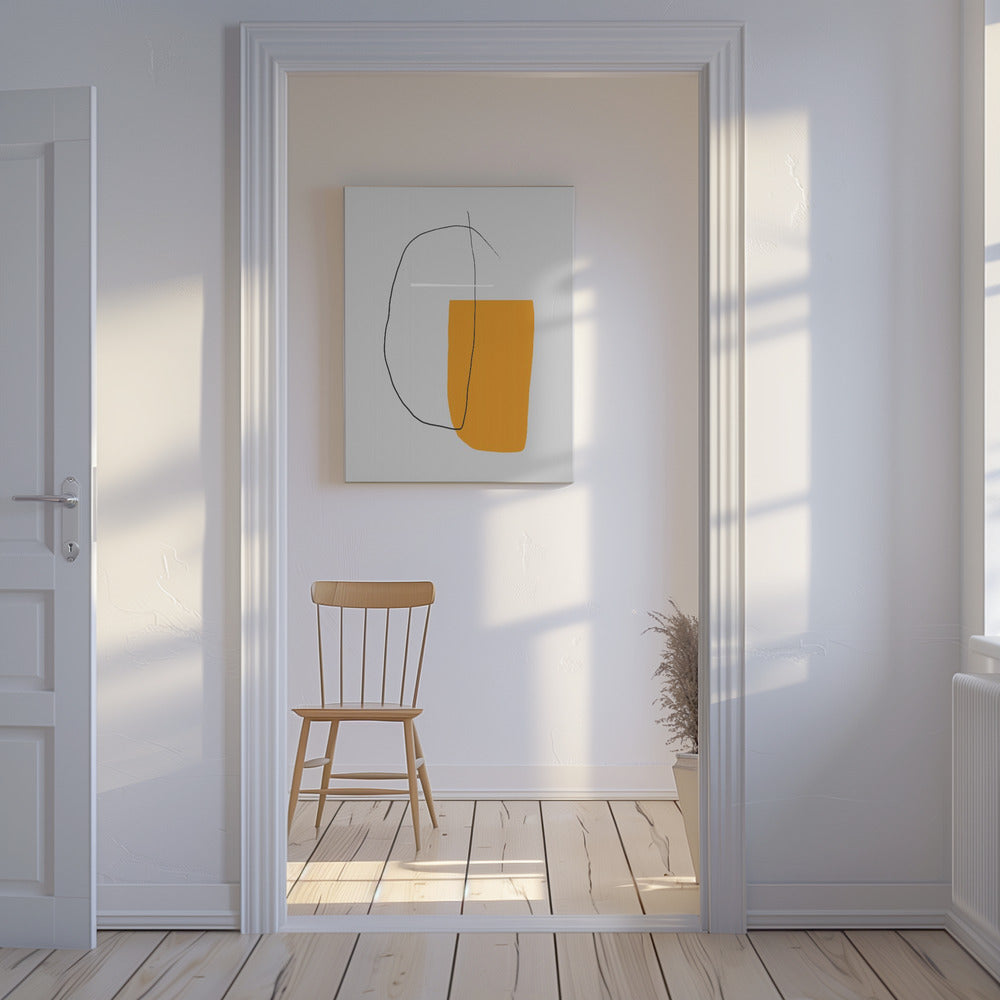 Overlapping Lines On A Gray Background | Canvas