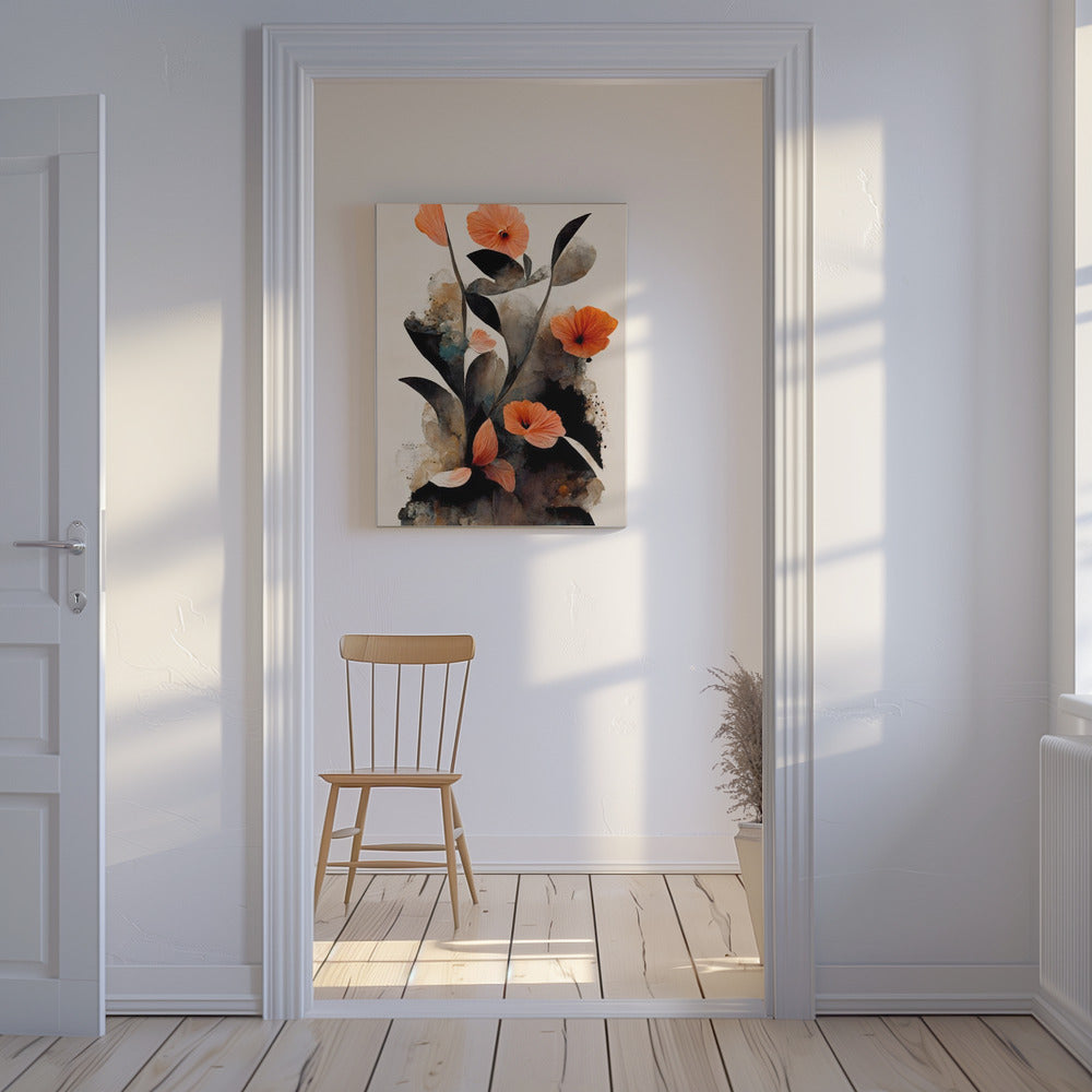 Coral Flowers | Canvas