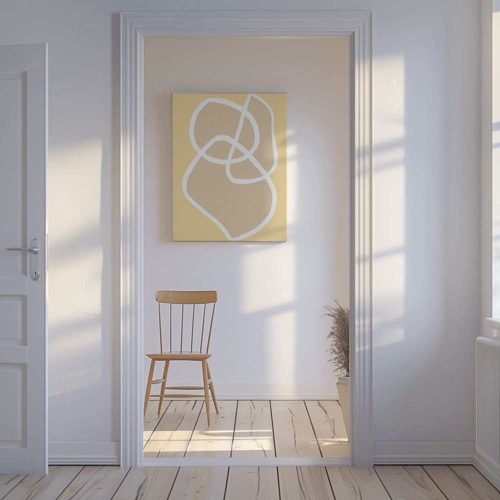 Shape 13 Yellow | Canvas