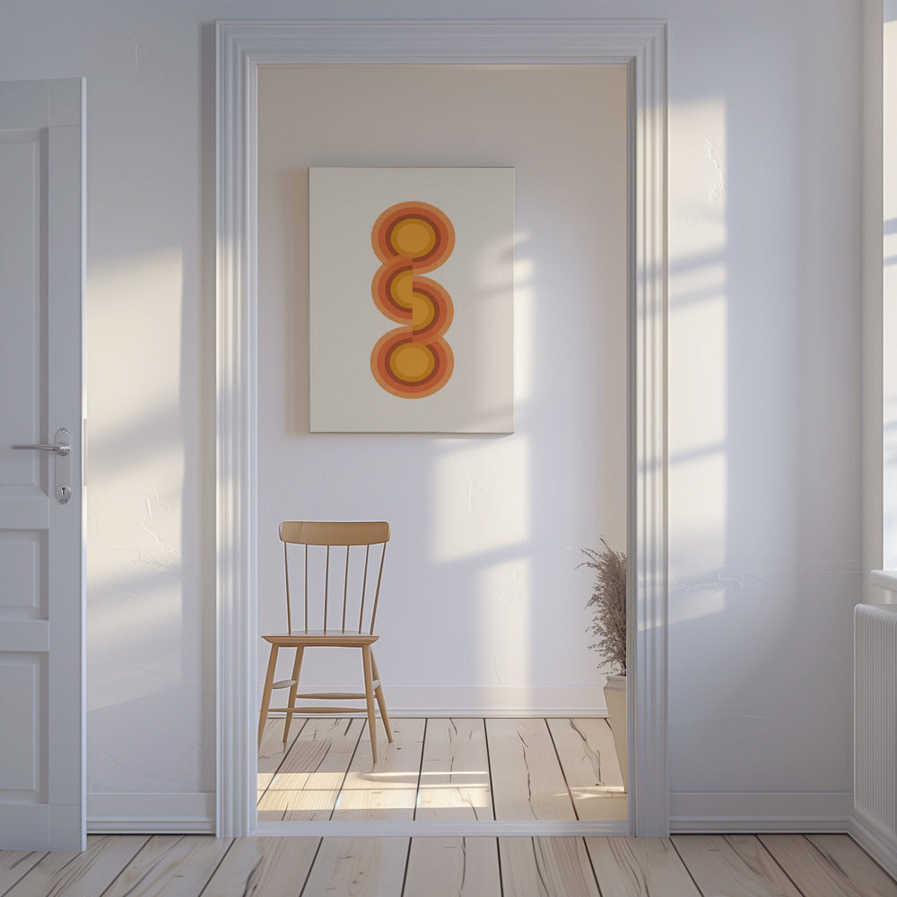 Retro Circles Trio | Canvas
