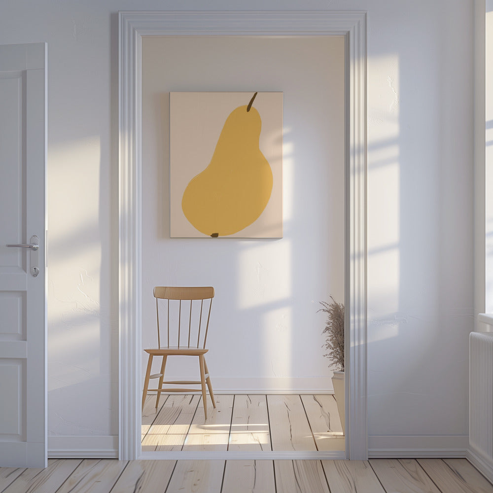 Golden Pear Still | Canvas