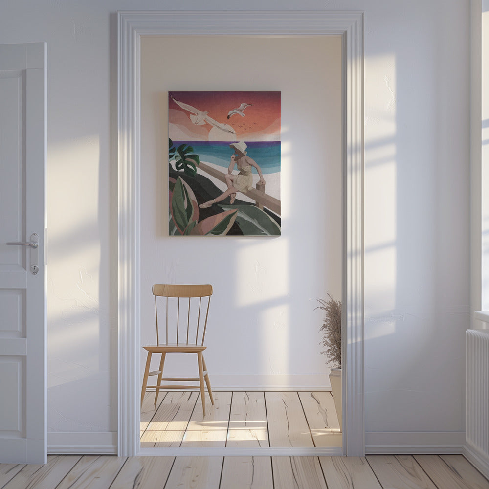 Seaside Contemplation | Canvas
