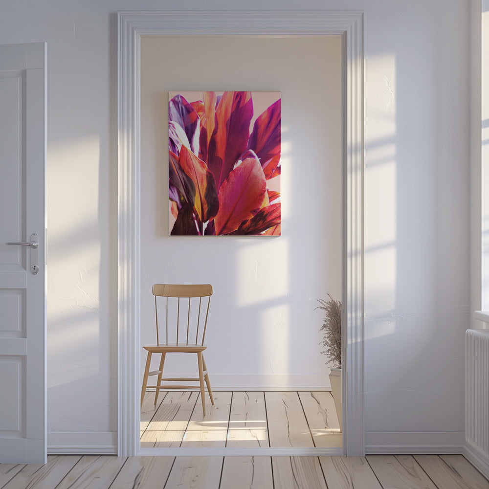 Fuchsia Leaves I | Canvas