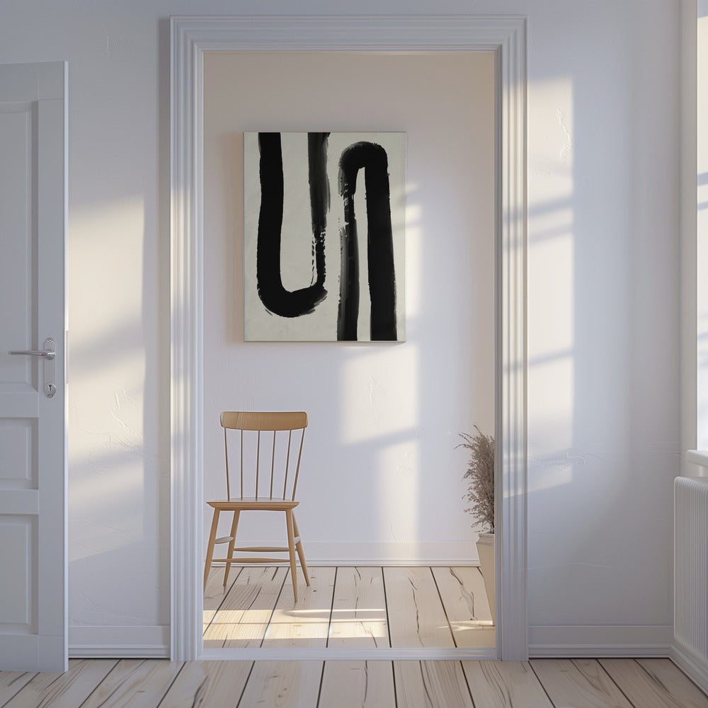 Monochrome Flow | Canvas