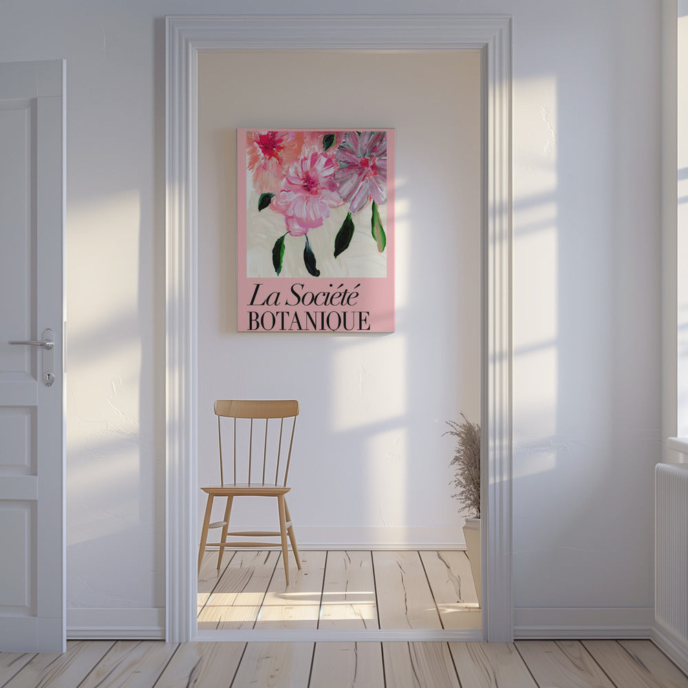 La Société Botanique Pink Flowers | Canvas