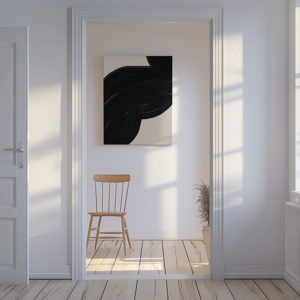 Black Wave Flow | Canvas