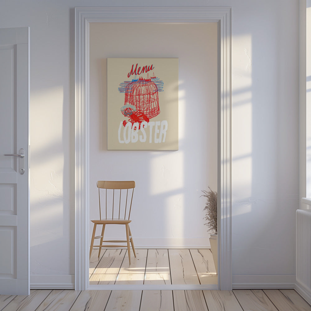 Lobster Menu Poster | Canvas