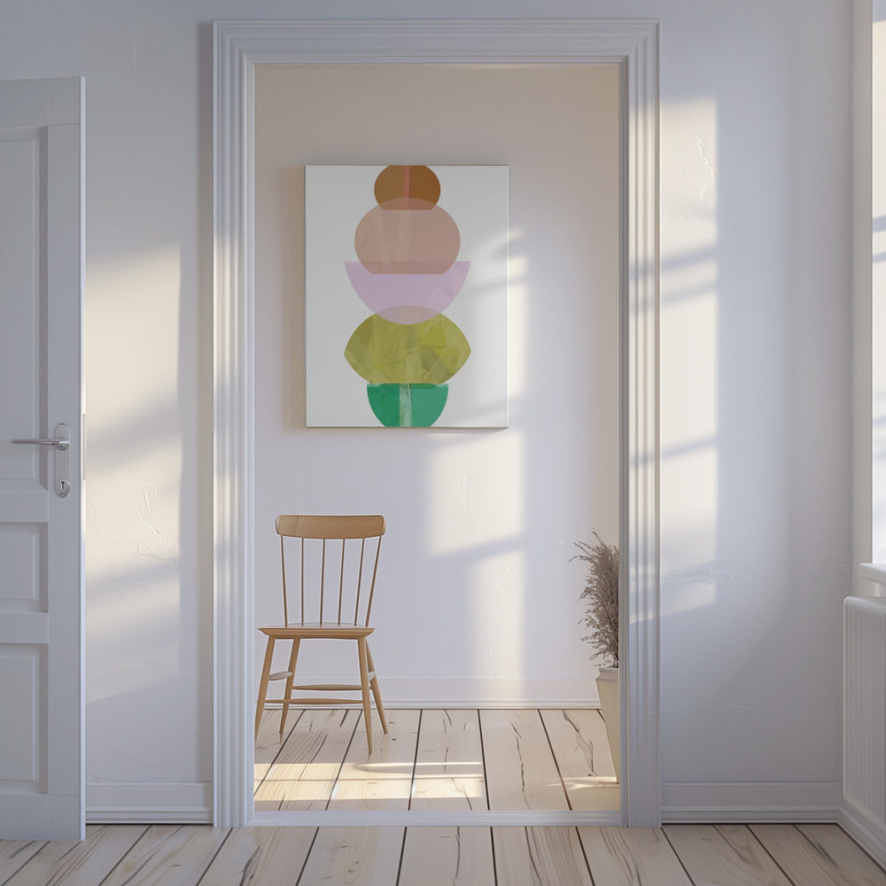 Coloured Shapes Stack 2 | Canvas