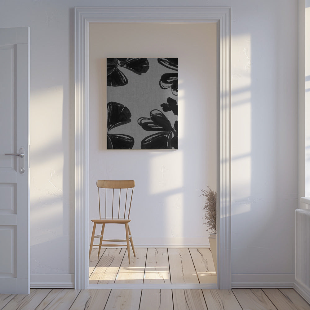 Black Floral 6 | Canvas