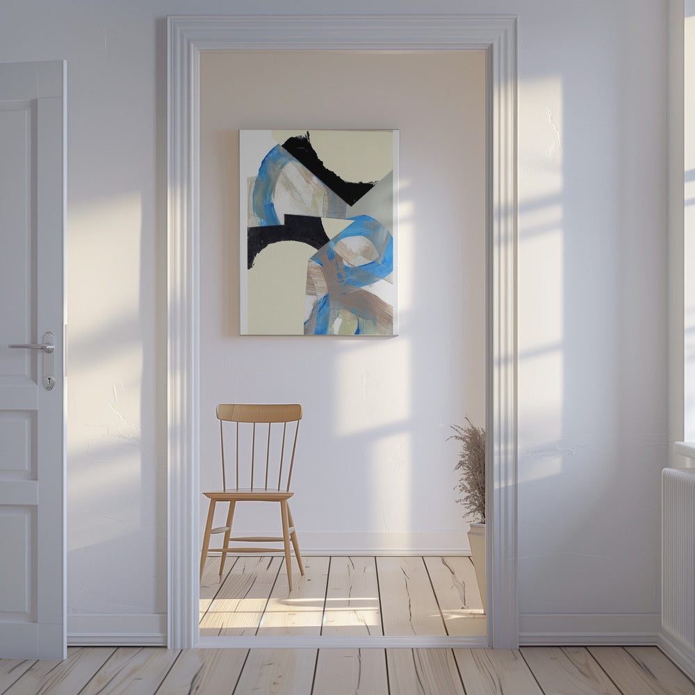 Blue Neutral Beige Black 1 | Canvas